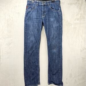 Timberland Pro FR Flame Resistant Bootcut Jeans Mens 34x32 Blue Denim Grunge